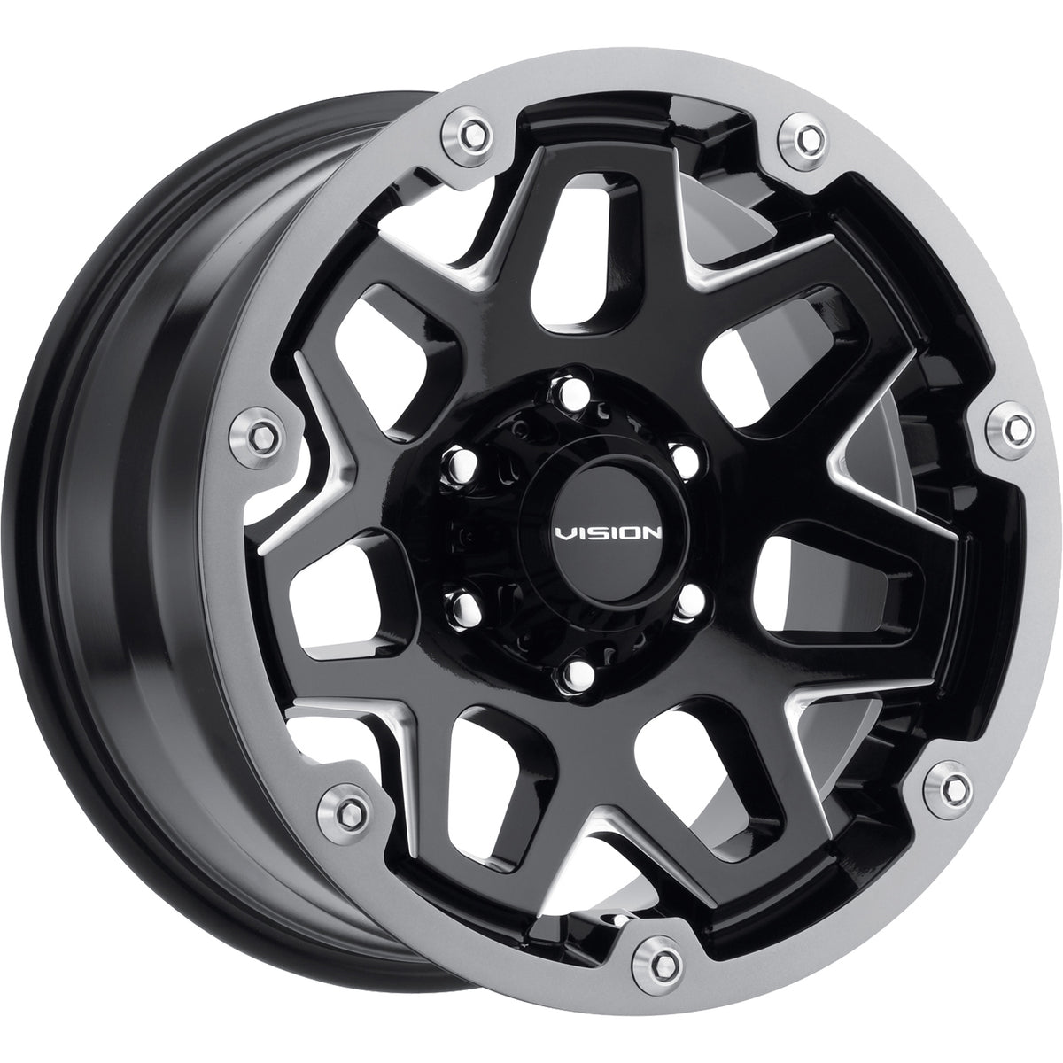 Vision Se7en Black Milled Wheel