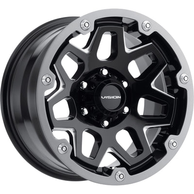 Vision Se7en Black Milled Wheel