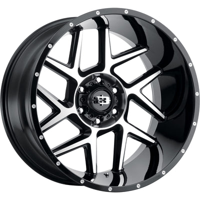 Vision Sliver Black Machined Wheel