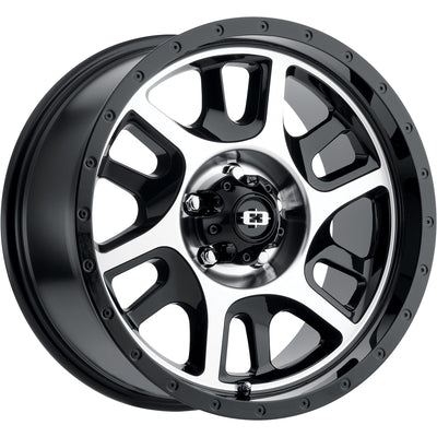 Vision Split Black Machined Wheel