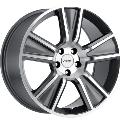 Vision Stunner Anthracite Machined Wheel