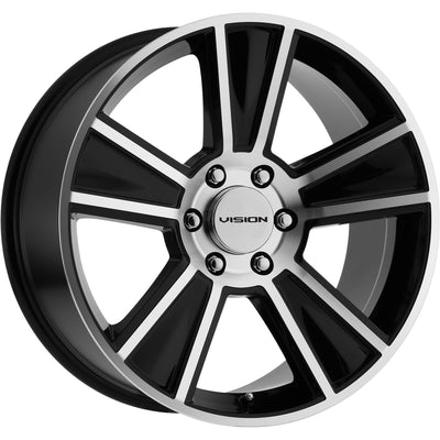 Vision Stunner Black Machined Wheel