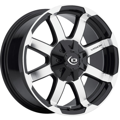 Vision Valor Black Machined Wheel
