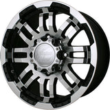 Vision Warrior Black Machined Wheel