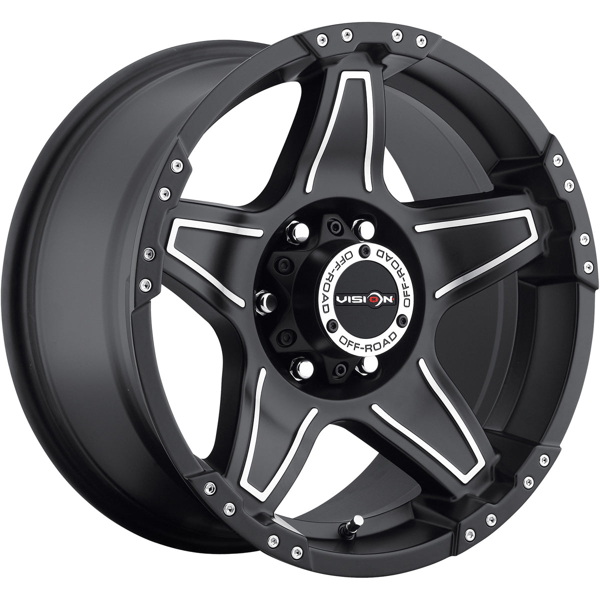 Vision Wizard Black Machined Wheel