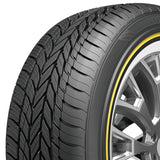 Vogue Custom Built Radial White and Gold Stripe Tire