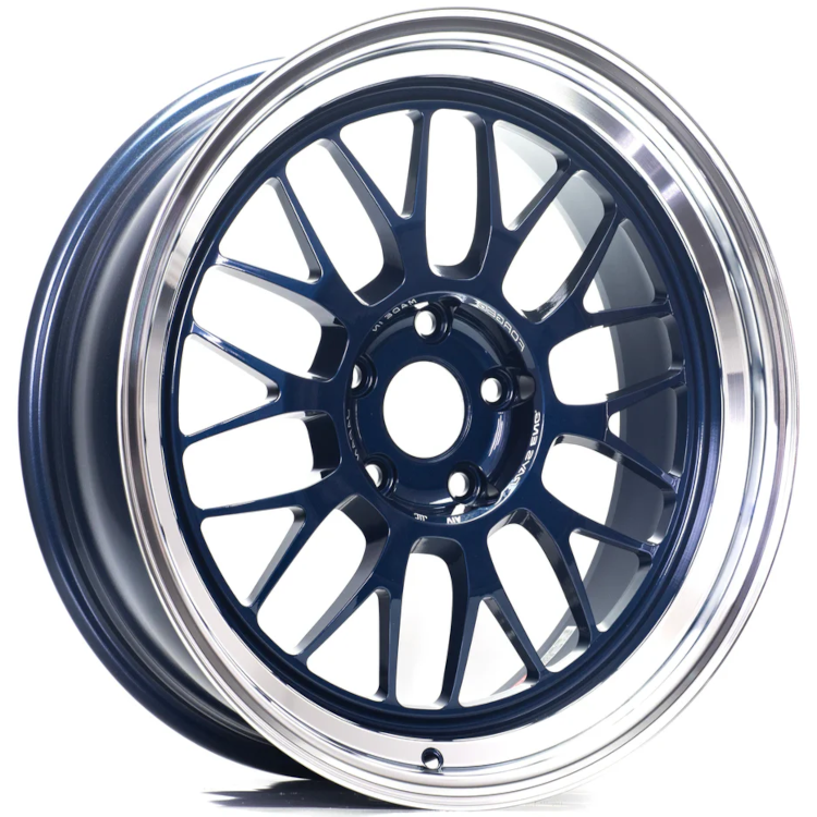 Volk 21A Blue Machined Wheel