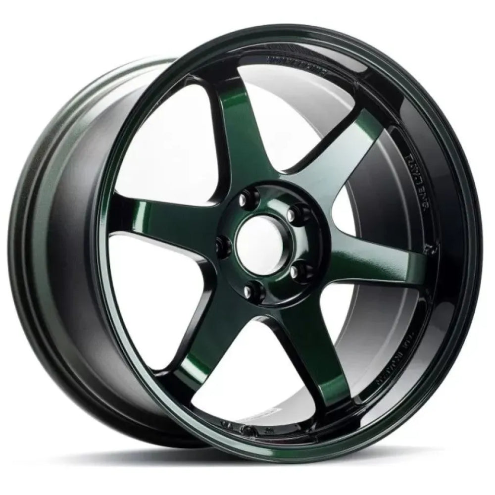 Volk TE37SL Green Wheel
