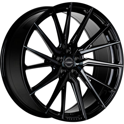 Vossen HF-4T Black/Machined wheel