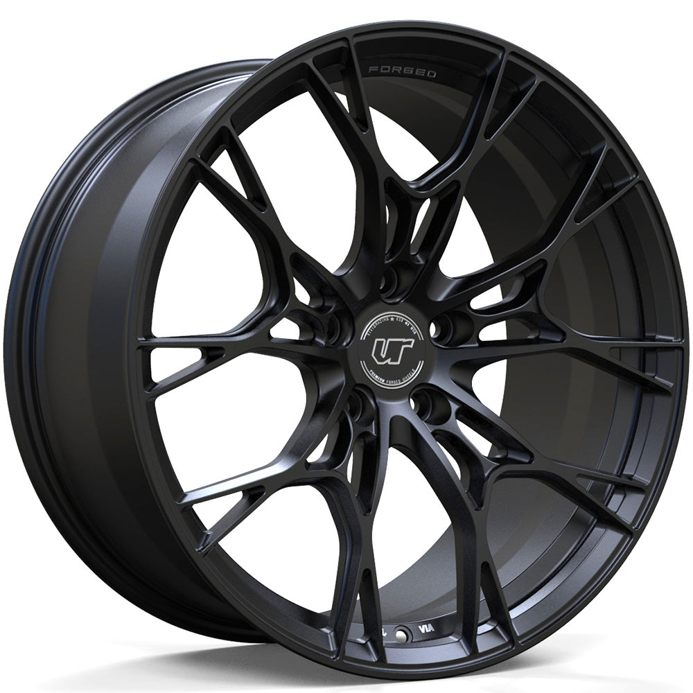 VR Forged D01 Matte Black Wheel