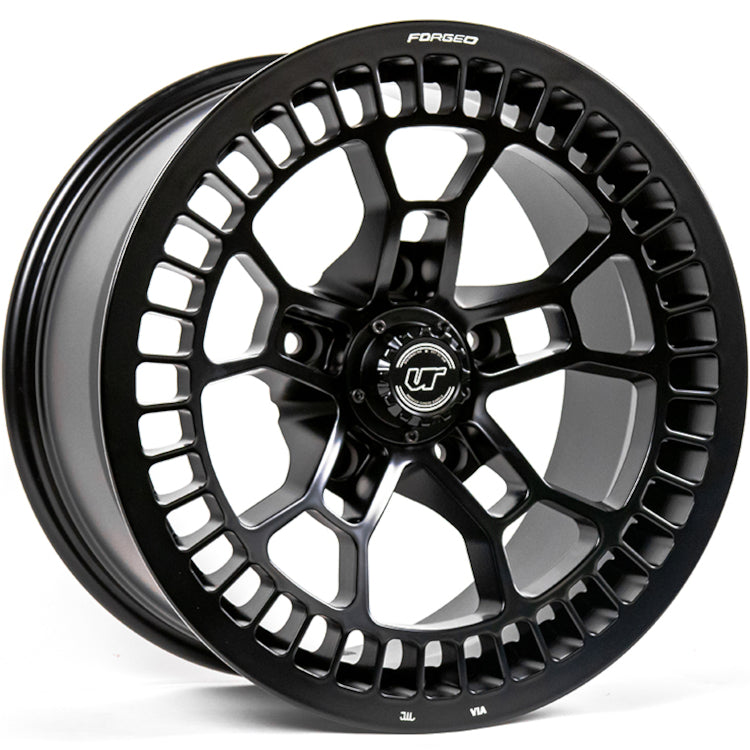 VR Forged D02 Matte Black Wheel
