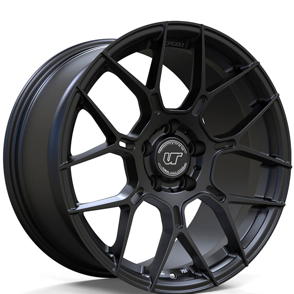 VR Forged D09 Matte Black Wheel