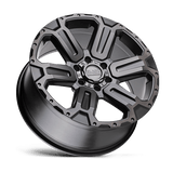 Black Rhino Wanaka 20x9 +12mm Matte Gunmetal with Brushed Spokes and a Gunmetal Tint