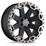Black Rhino WARLORD 18x9 +12mm Matte Black with Machined Dark Tint
