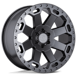 Black Rhino WARLORD 22x10 +12mm Matte Gunmetal