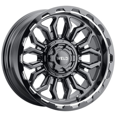 Weld Off-Road Flare Black Milled Wheel