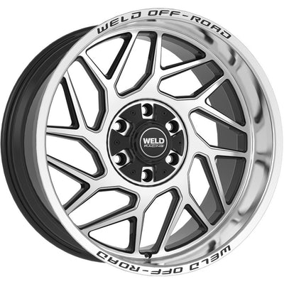 Weld Off-Road Fulcrum Black Machined Wheel