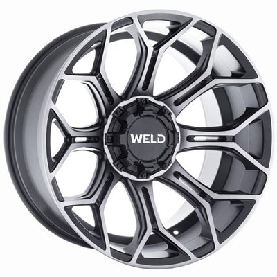 Weld Off-Road Gradient Black Machined Wheel