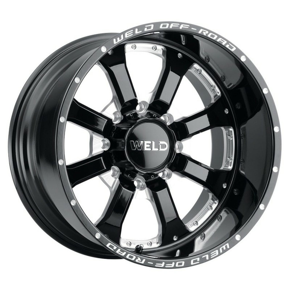 Weld Off-Road Granada 8 Black Milled Wheel