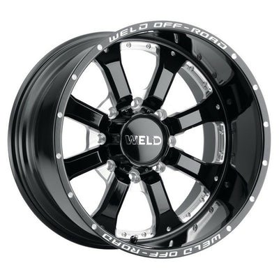 Weld Off-Road Granada 8 Black Milled Wheel