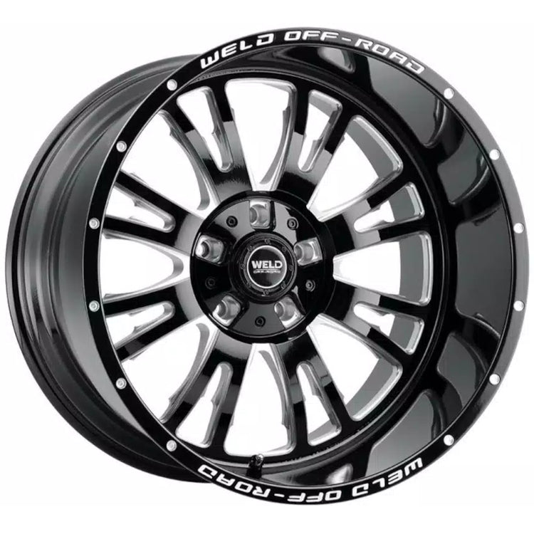 Weld Off-Road Slingblade Black Milled Wheel