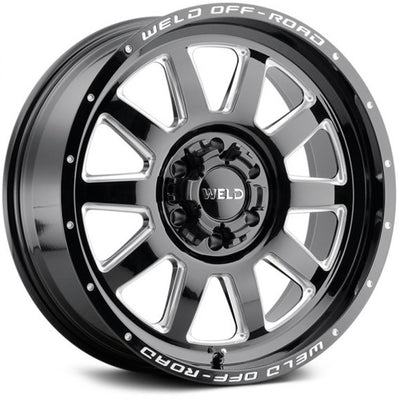 Weld Off-Road Stealth Black Milled Wheel