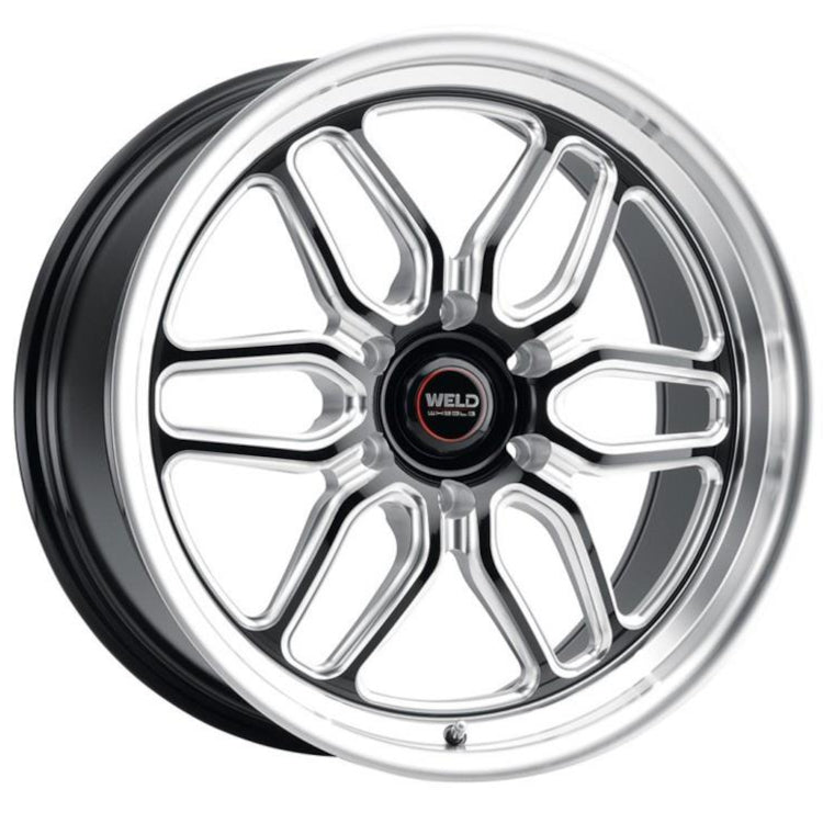 Weld Racing Laguna 6 Drag Black Milled Wheel