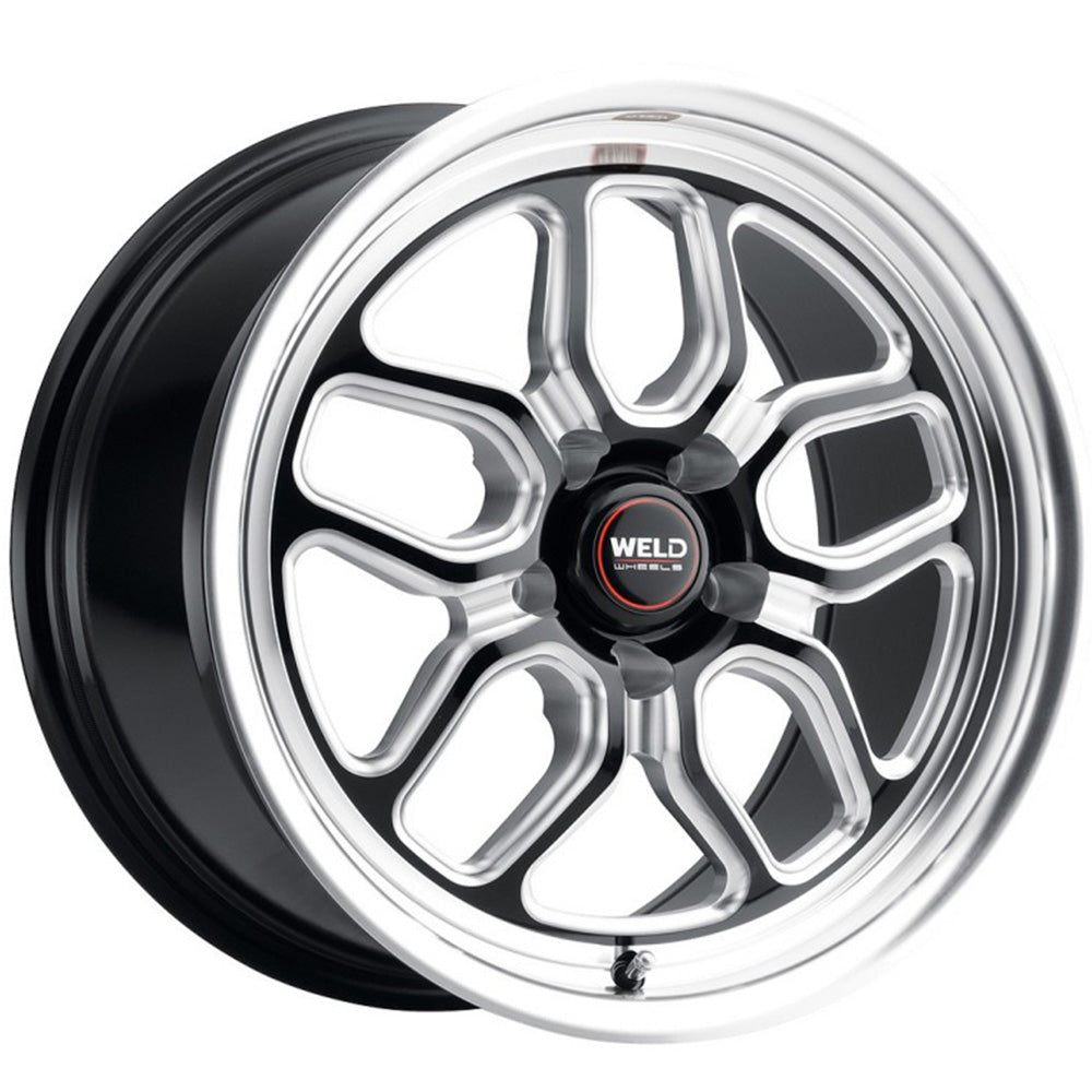 Weld Racing Laguna Drag Black Milled Wheel