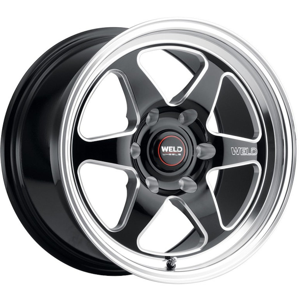 Weld Racing Ventura 6 Drag Black Milled Wheel