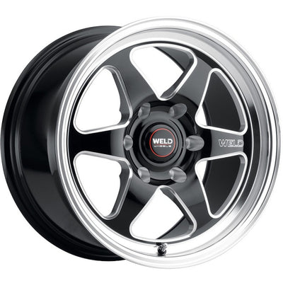 Weld Racing Ventura 6 Drag Black Milled Wheel