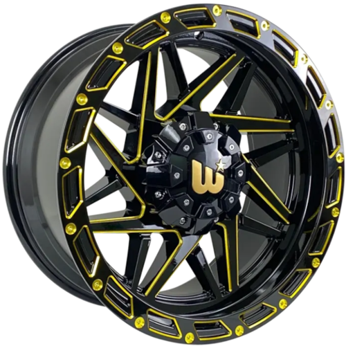 Wesrock Offroad Boulder Black Milled Wheel