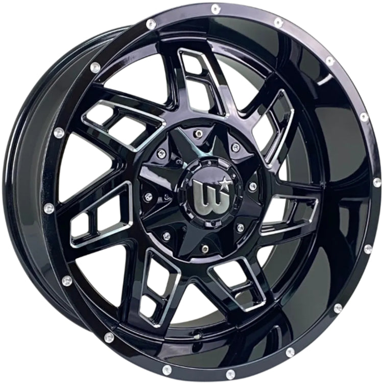 Wesrock Offroad Colt Black Milled Wheel