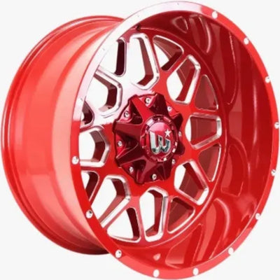 Wesrock Offroad Corral Red Milled Wheel