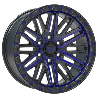 Western Off-Road AL04 Black Blue Machined Wheel