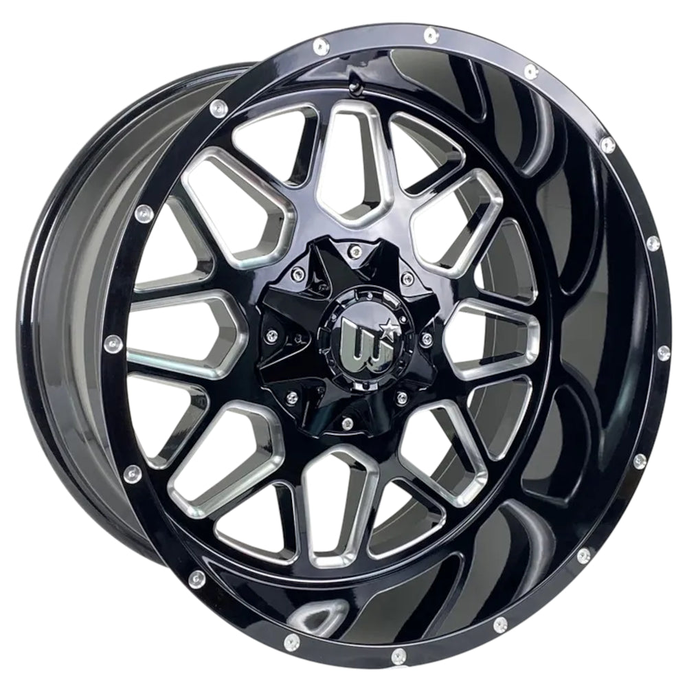 Western Off-Road Corral Black Milled Wheel