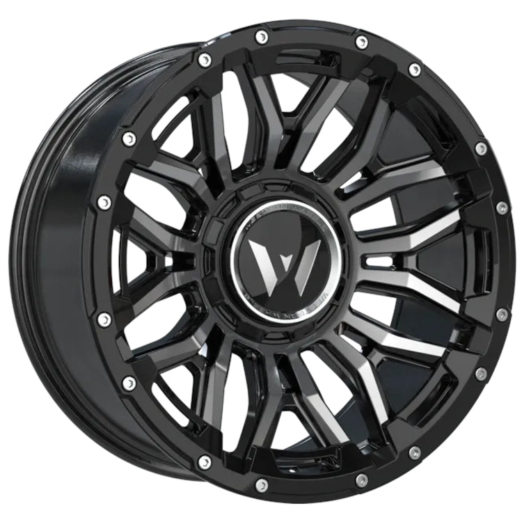 Western Off-Road DR74 Beadlock Black Machined Wheel
