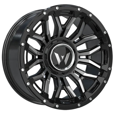Western Off-Road DR74 Beadlock Black Machined Wheel