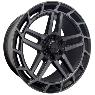 Western Off-Road HC66 Black Machined Wheel