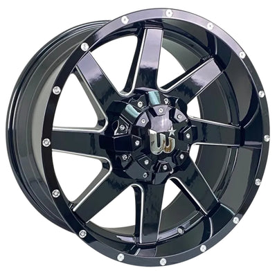 Western Off-Road Hunter Black Milled Wheel