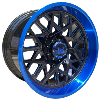 Western Off-Road Sahara Black Blue Wheel