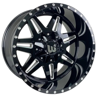 Western Off-Road Trail2 Black Milled Wheel