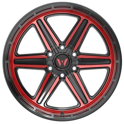 Western Off-Road YR13 Black Red Milled Wheel
