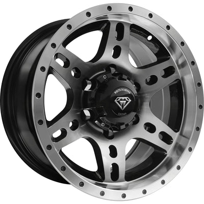 White Diamond W2757 Black Machined Wheel