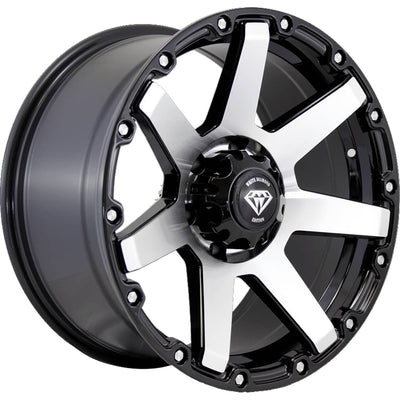 White Diamond W2804 Black Machined Wheel