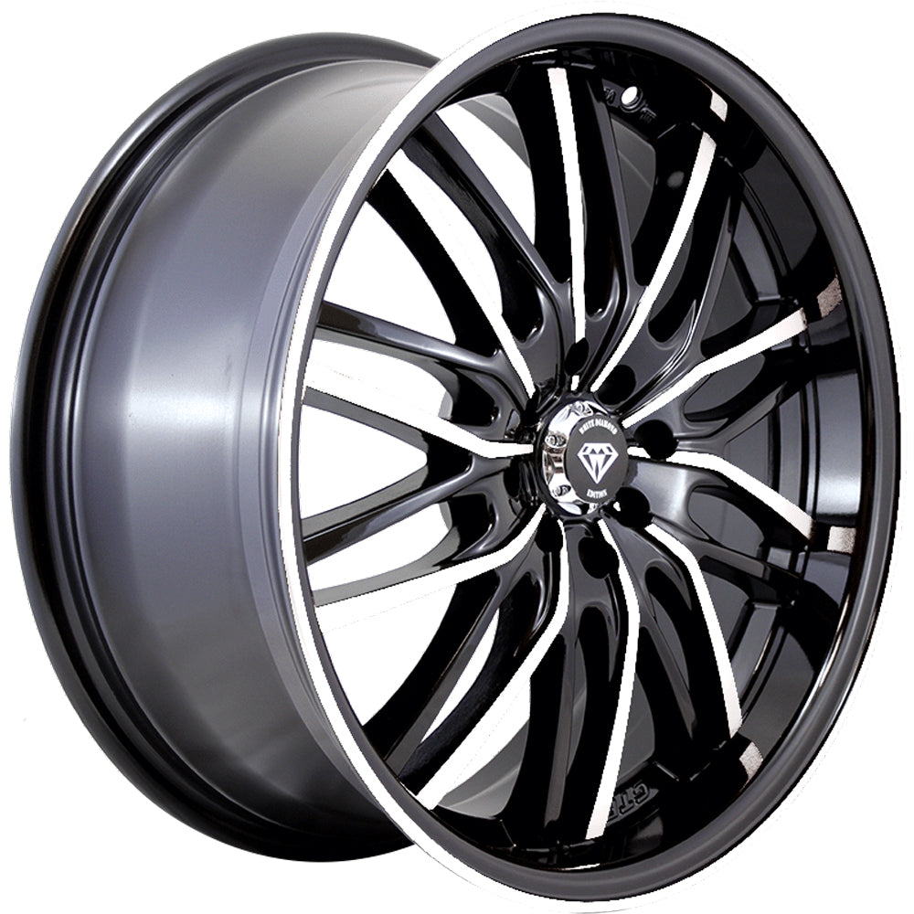 White Diamond W3108 Black Wheel