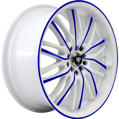 White Diamond W3108 White Blue Wheel