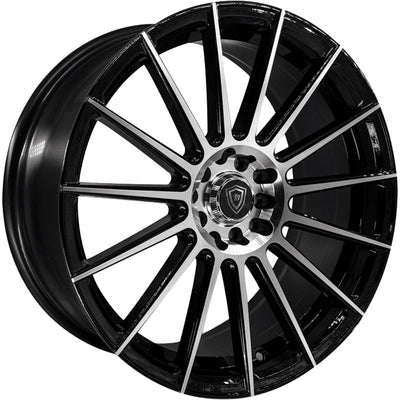 White Diamond W3193 Black Machined Wheel
