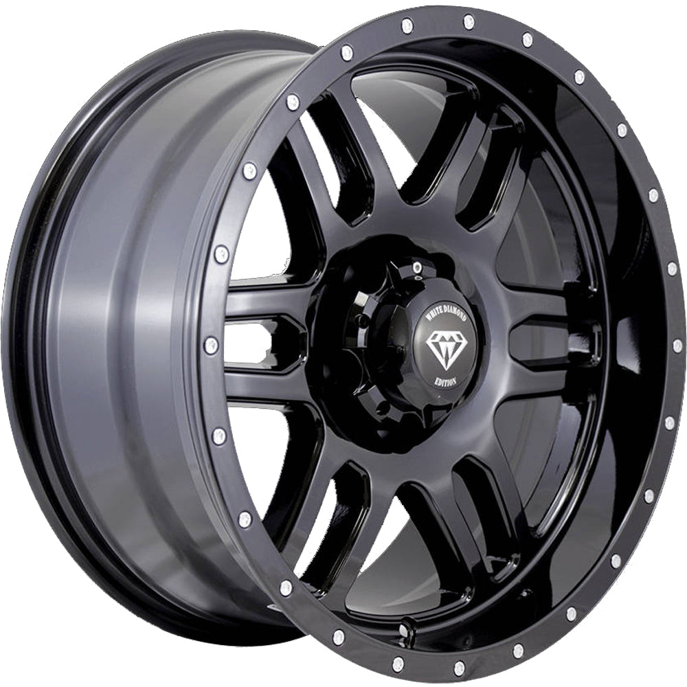 White Diamond W3244 Gloss Black Wheel