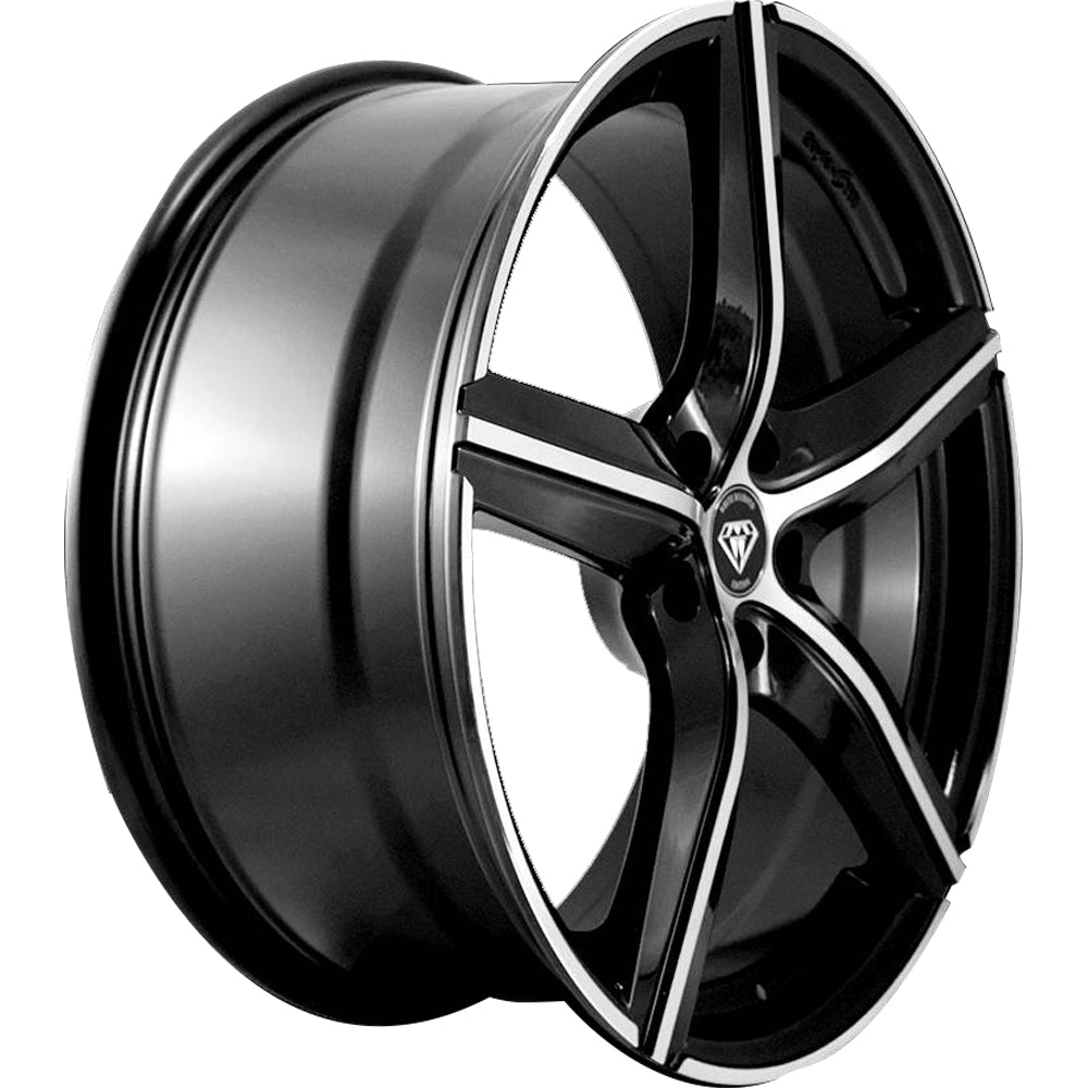 White Diamond W4505 Black Machined Wheel