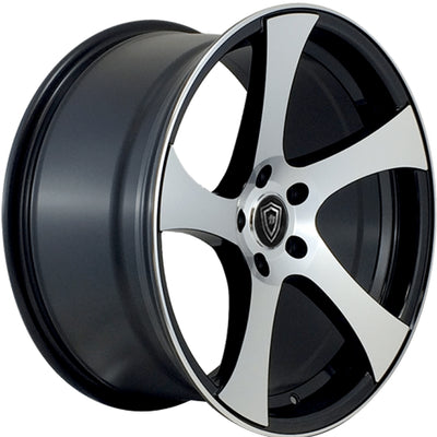 White Diamond W5833 Black Machined Wheel